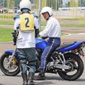 水原自動車学校：普通二輪の教習風景