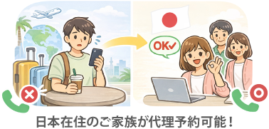 海外から予約したいのですがどうすれば良いですか