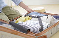 一度にすべての荷物を出さない