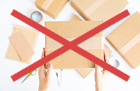 書類や貴重品を荷物と一緒に送らない