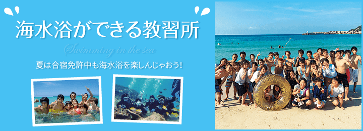 海水浴ができる合宿教習所一覧|合宿免許スクール