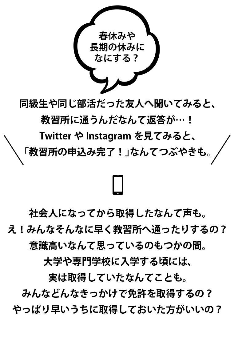 春休みや長期休みに何する？