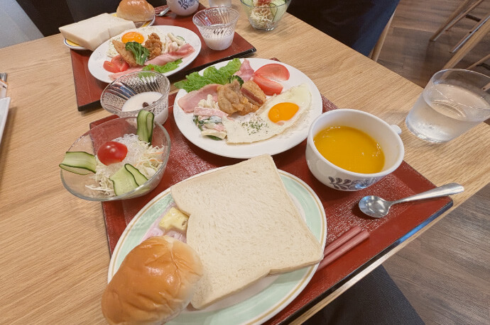 米沢ドライビングスクール：朝食例
