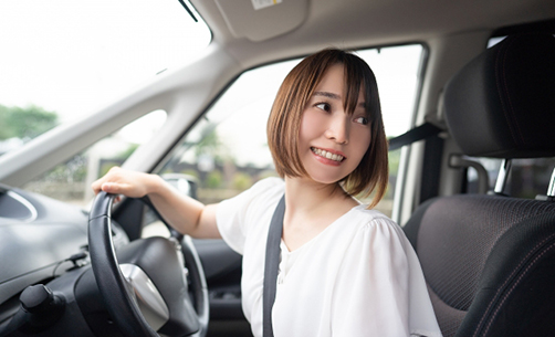バック駐車のコツ